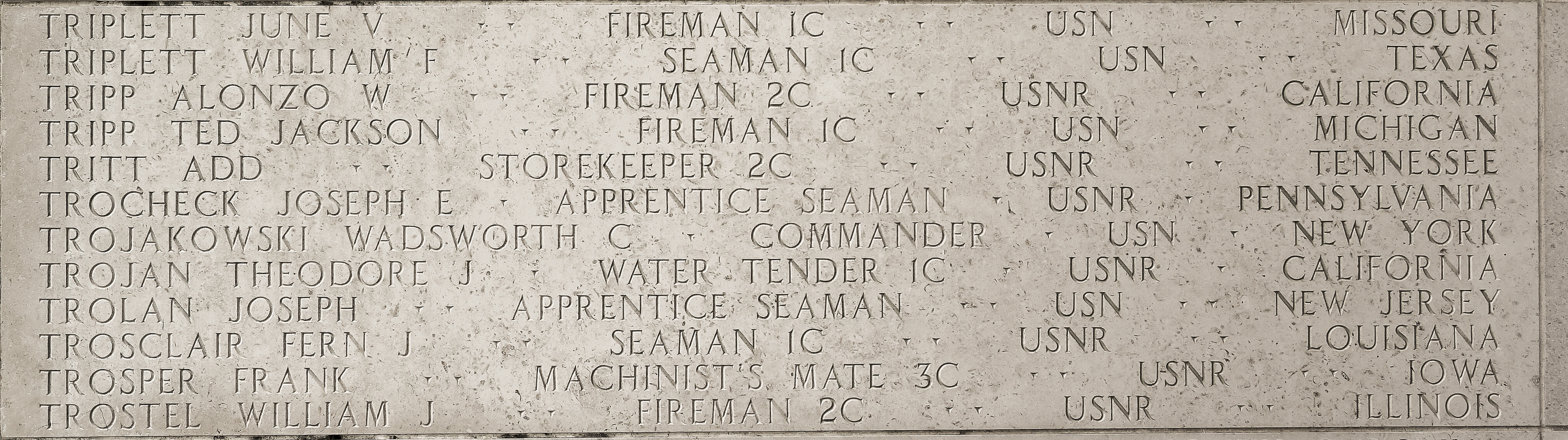 William F. Triplett, Seaman First Class
